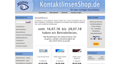 Desktop Screenshot of kontaktlinsenshop.de