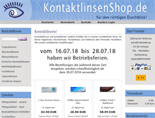 Tablet Screenshot of kontaktlinsenshop.de